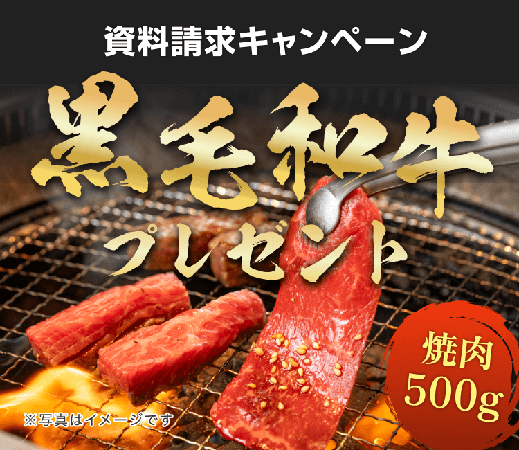 生命保険の資料請求で九州産黒毛和牛おまかせ焼肉(500g)プレゼント!